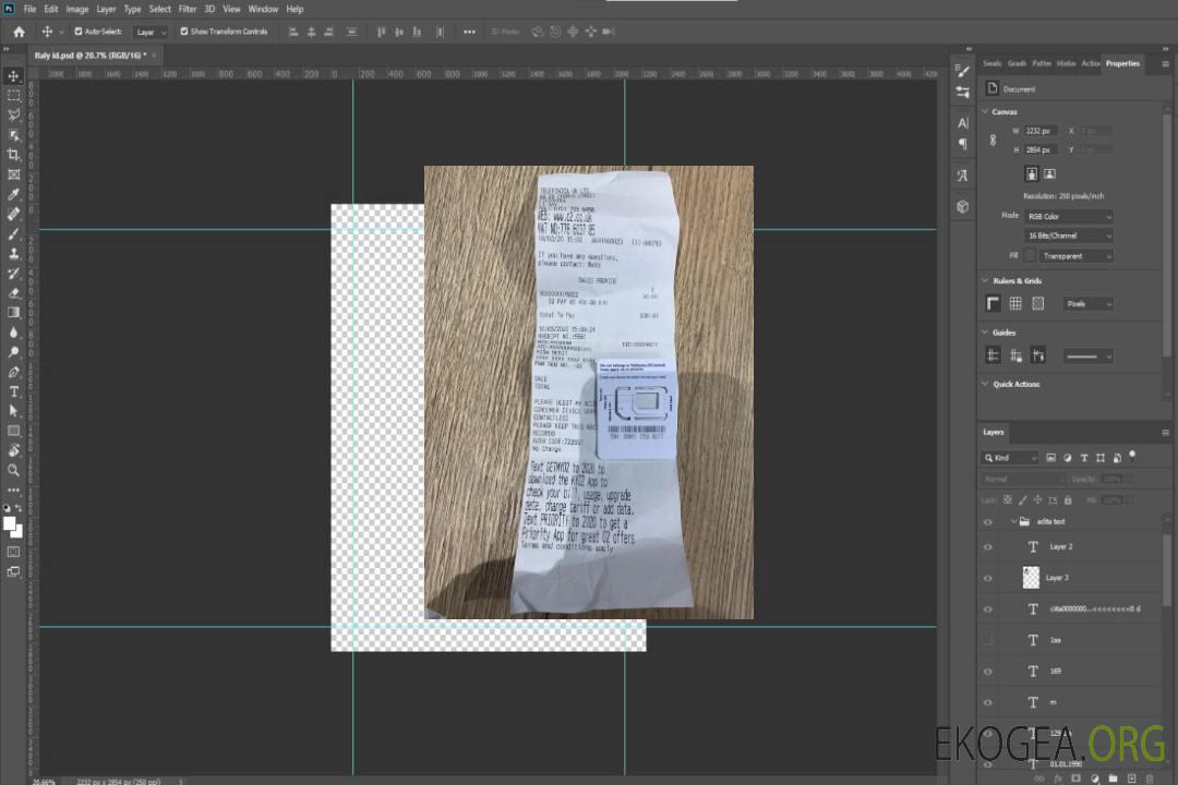 Royaume-Uni Telefonica ltd reçu de paiement template